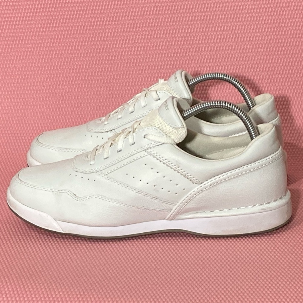 ROCKPORT Women's Pro Walker White Lace Up Casual Leather Walking Shoes Size 10 - Picture 2 of 10